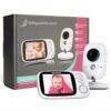 Baby Womb 3.2" Video Baby Monitor with audio and night vision, featuring a parent unit display and camera, in white.
