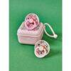 BIBS x LIBERTY Pacifier Box in Chloe Meadow - Ivory Mix and Oscar Meadow - Petal Mix with floral design and storage case.