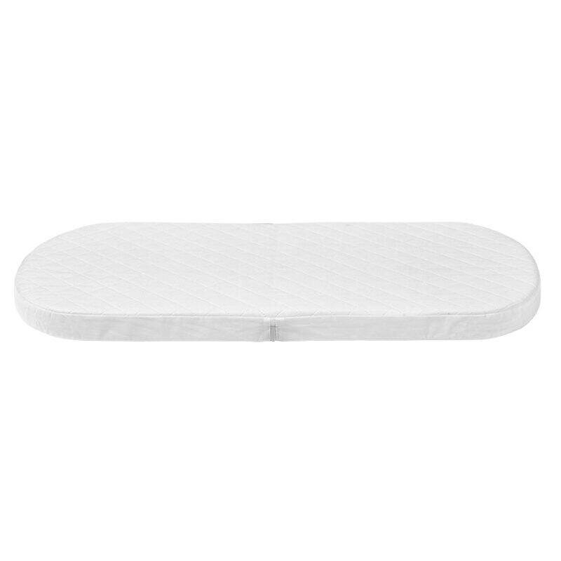 Shnuggle Air Cot Conversion Kit in Dove Grey, featuring a soft, quilted mattress for comfort and support.