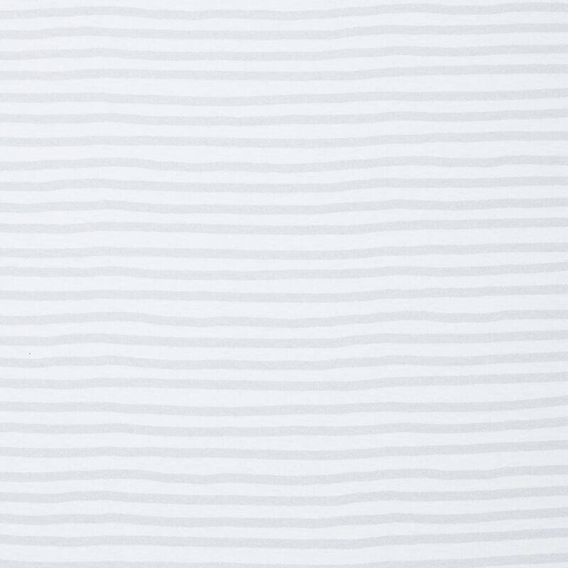 Shnuggle Air Cot Fitted Sheets in soft grey with subtle striped pattern, perfect for a nursery setting.