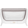 Shnuggle Air Cot Conversion Kit in stone grey with a mesh side panel for visibility and ventilation.