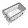 Shnuggle Air Cot Conversion Kit in dove grey and stone grey, featuring a spacious design with breathable mesh sides.