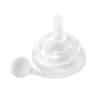 Pigeon Softouch Drinking Straw Set - Step 2 in clear color, featuring a soft, flexible straw with a ball tip for easy