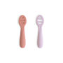 Mushie First Feeding Baby Spoons (2 Pack) - Rose/Soft Lilac