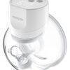 Momcozy Breast Pump S12 Pro in white with a clear collection bottle and digital display for easy operation.