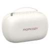 Momcozy Breast Pump Bag in white, designed to hold two hands-free wearable breast pumps with a sturdy handle.