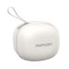 Momcozy Breast Pump Bag in white, designed to hold one hands-free wearable breast pump, features a zip closure and handle.