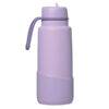 b.box 1L insulated water bottle in Lilac Love with a flip top and a textured grip band for easy handling.