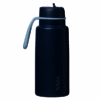 b.box 1L insulated water bottle in midnight with a flip top and a sleek design, perfect for keeping drinks cold.