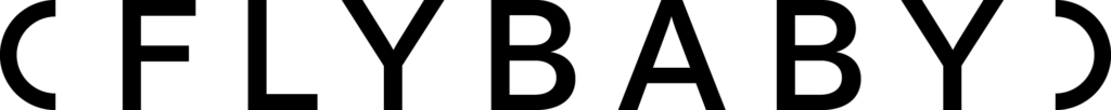 Flybaby logo featuring a stylized baby with wings, emphasizing the message "Fed is Best.