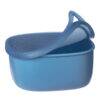 b.box lunch tub in ocean blue with a flexible lid, ideal for on-the-go meals and snacks.