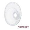 Momcozy M5 double sealed flange in clear, 27mm size, designed for comfort and efficiency in breastfeeding.