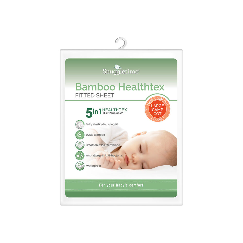 Snuggletime Bamboopaedic Healthtex Fitted Sheet