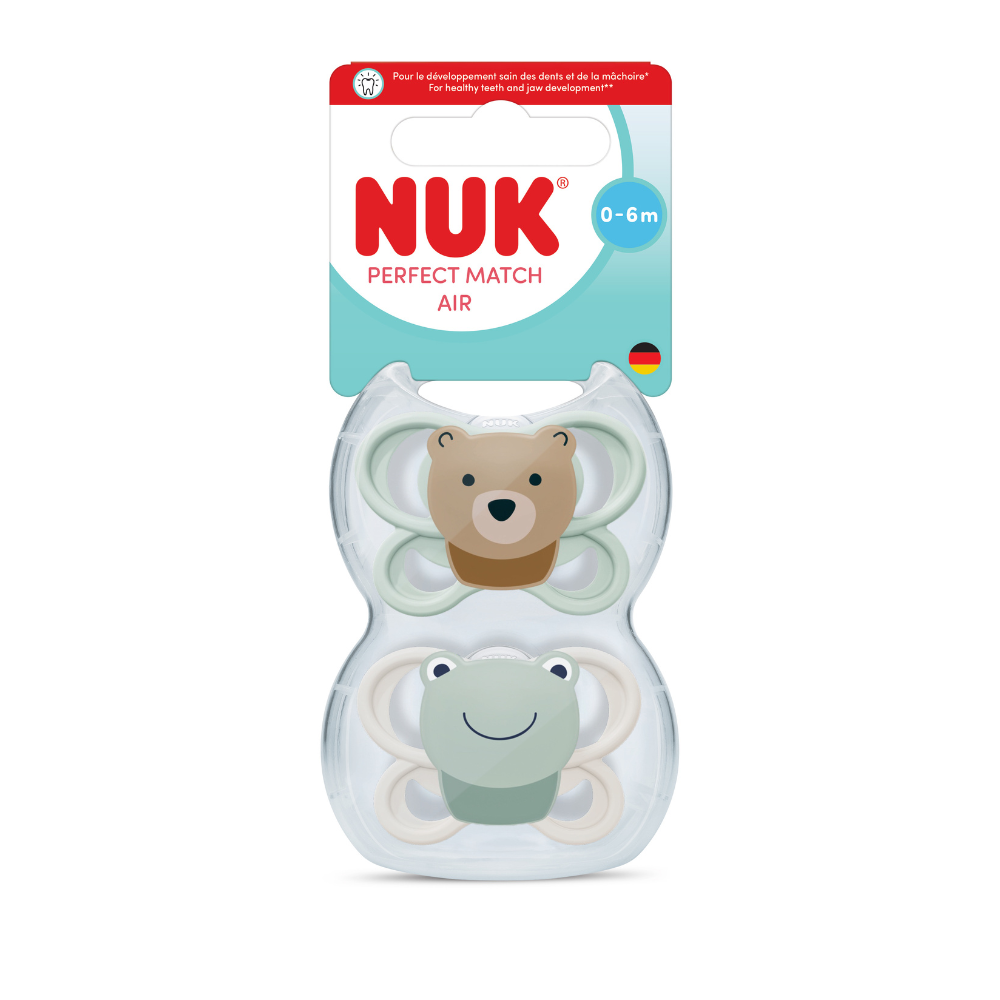 Nuk Perfect Match Air Mini Soother 2 Pack - 0-6M